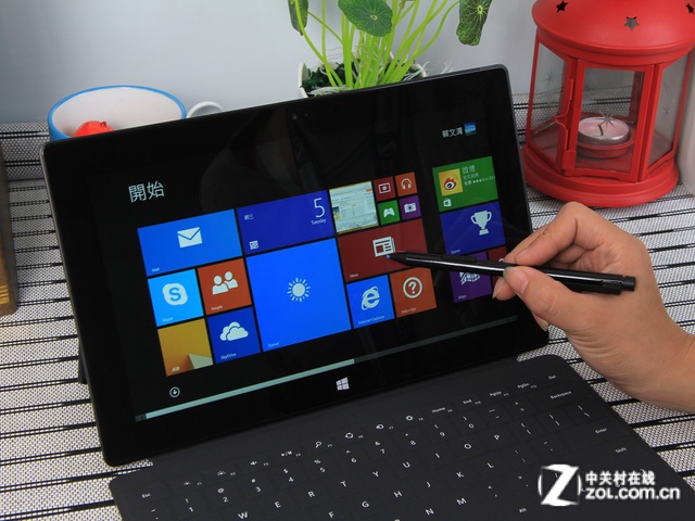 微软 surface pro 2黑色 触控操作图 